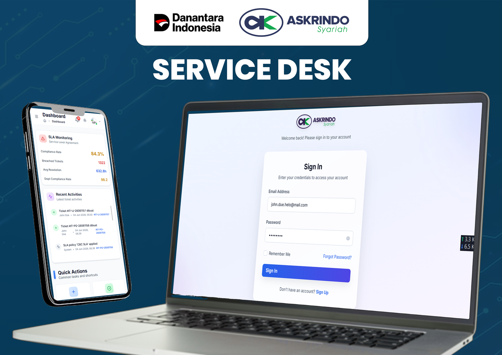 Portofolio Mandiri Bahari Teknologi - SERVICE DESK